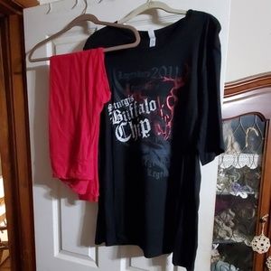 Bella Missy T and Lularoe Leggings